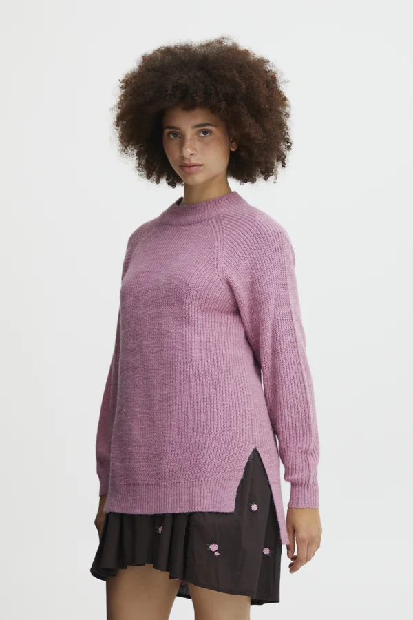 IHMARAT - Strickpullover - smoky grape