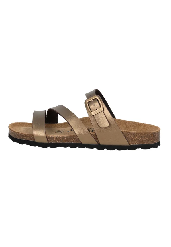 IKARIA - Pantolette flach - bronze metallic