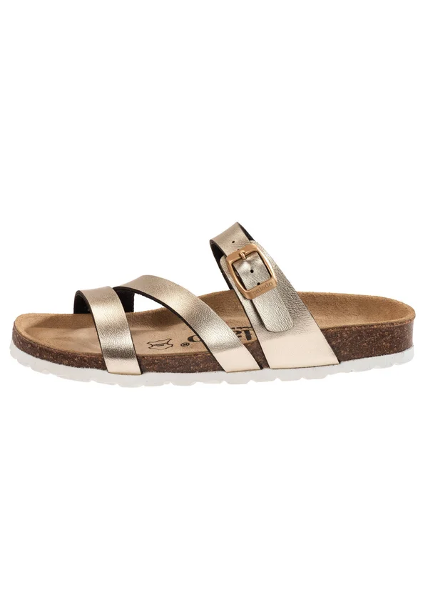 IKARIA - Pantolette flach - gold metallic
