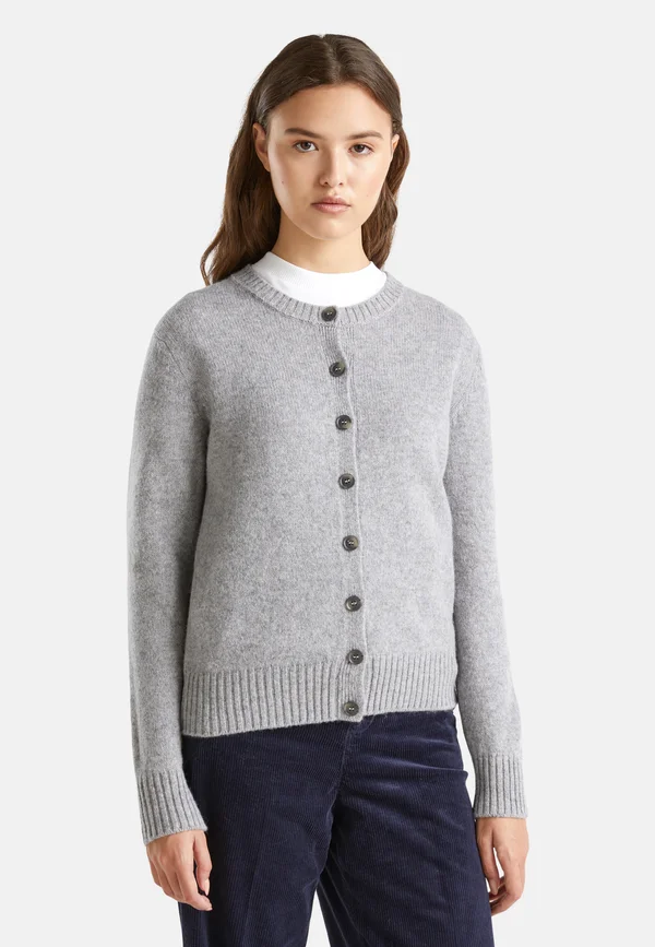 IN PURE SHETLAND - Strickjacke - grey