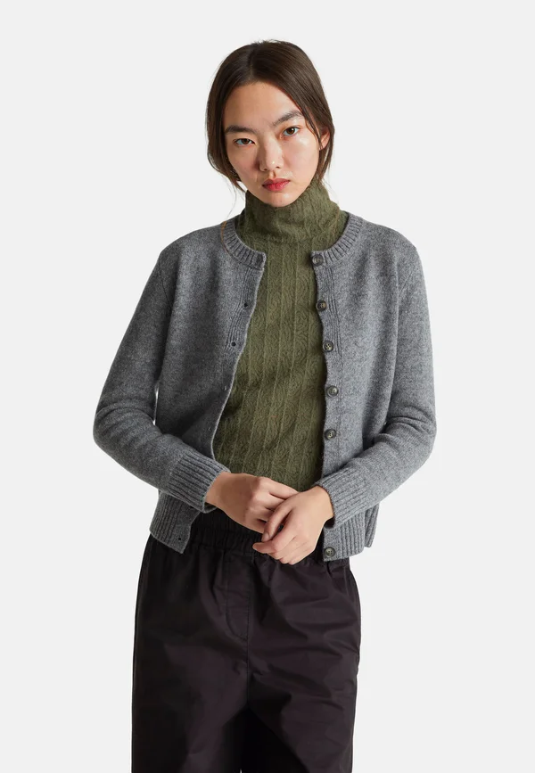 IN PURE SHETLAND - Strickjacke - grey