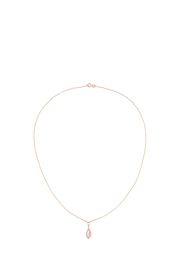 IN TWIST TEARDROP - Halskette - rose gold-coloured