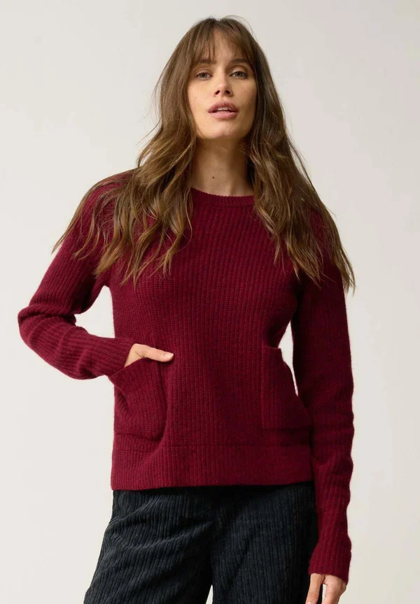 INAYA CREW NECK  - Strickpullover - heather cranberry