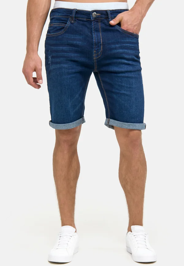 INCADEN - Jeans Shorts - blau