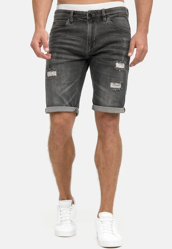 INCADEN - Jeans Shorts - dark grey