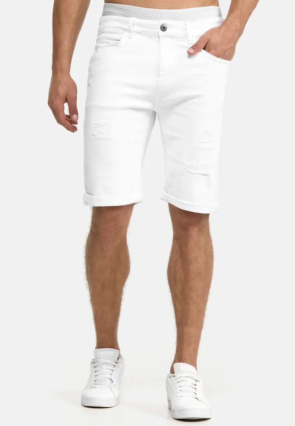INCADEN - Jeans Shorts - off-white