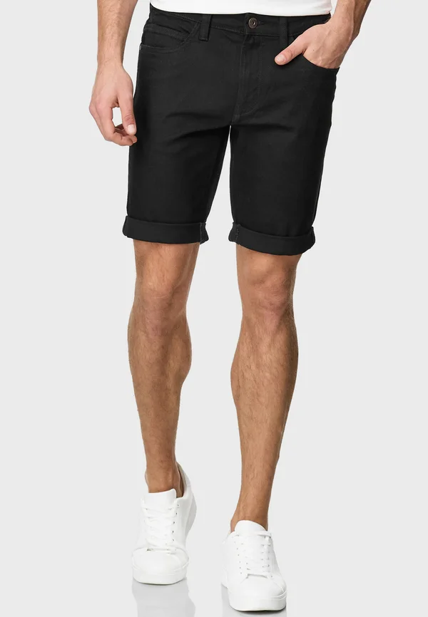 INCADEN - Jeans Shorts - ultra black