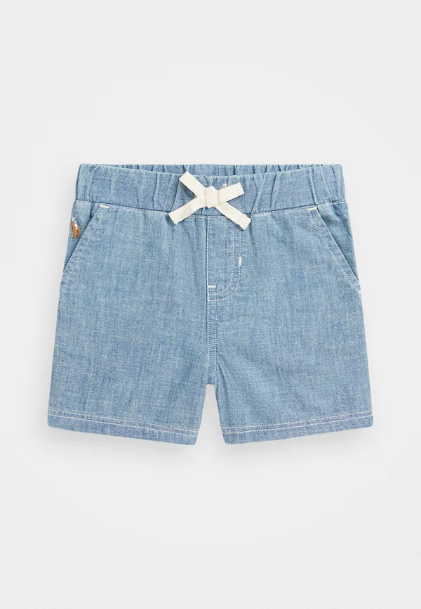 INDIGO COTTON CHAMBRAY SHORT - Jeans Shorts - quincy wash
