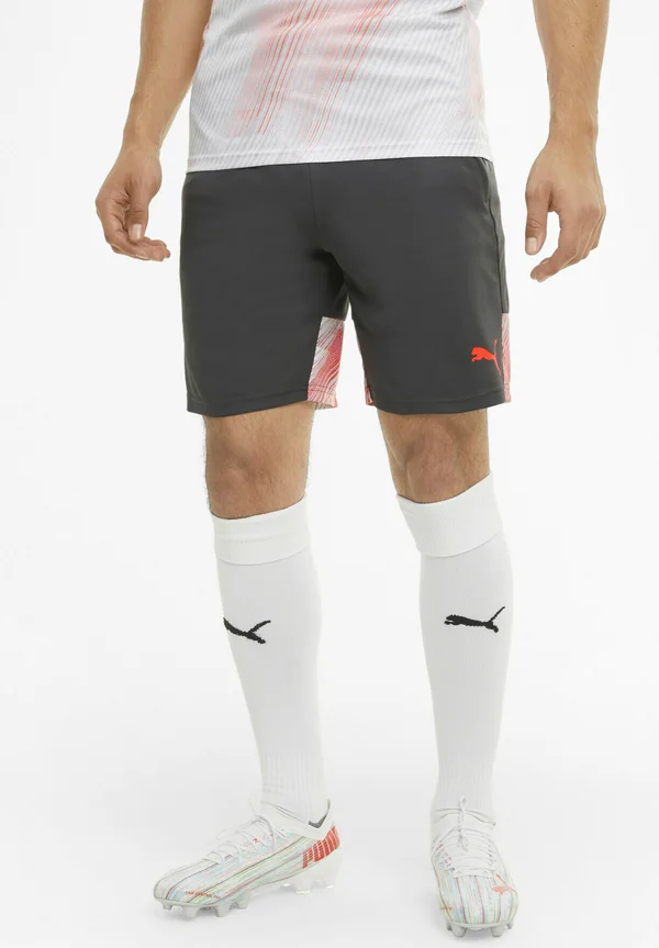 INDIVIDUAL SHORTS - Kurze Sporthose - asphalt-red blast