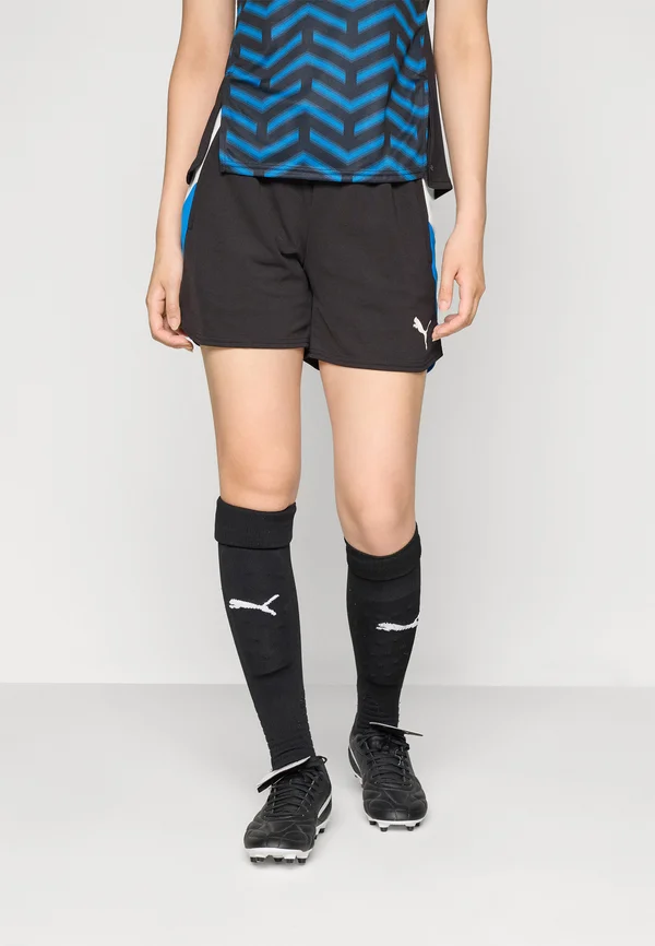 INDIVIDUALBLAZE SHORTS - Kurze Sporthose - black/cool light gray/racing blue