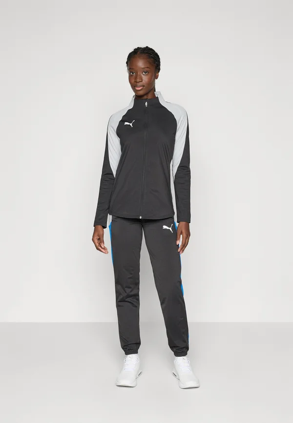 INDIVIDUALBLAZE TRACKSUIT SET - Trainingsanzug - black/white/cool light gray