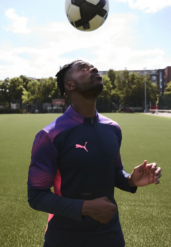 INDIVIDUALFINAL 1/4 ZIP  - Langarmshirt - club navy/dark amethyst