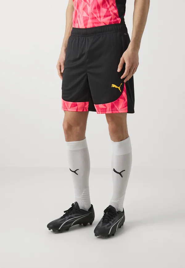 INDIVIDUALFINAL SHORTS - Kurze Sporthose - black/sun stream
