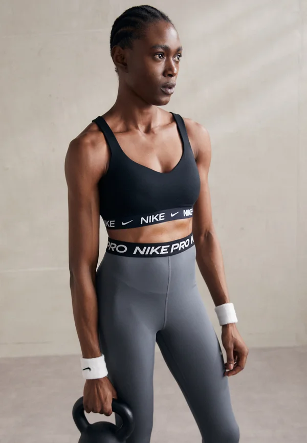 INDY BRA - Sport-BH mit starker Stützkraft - black/white