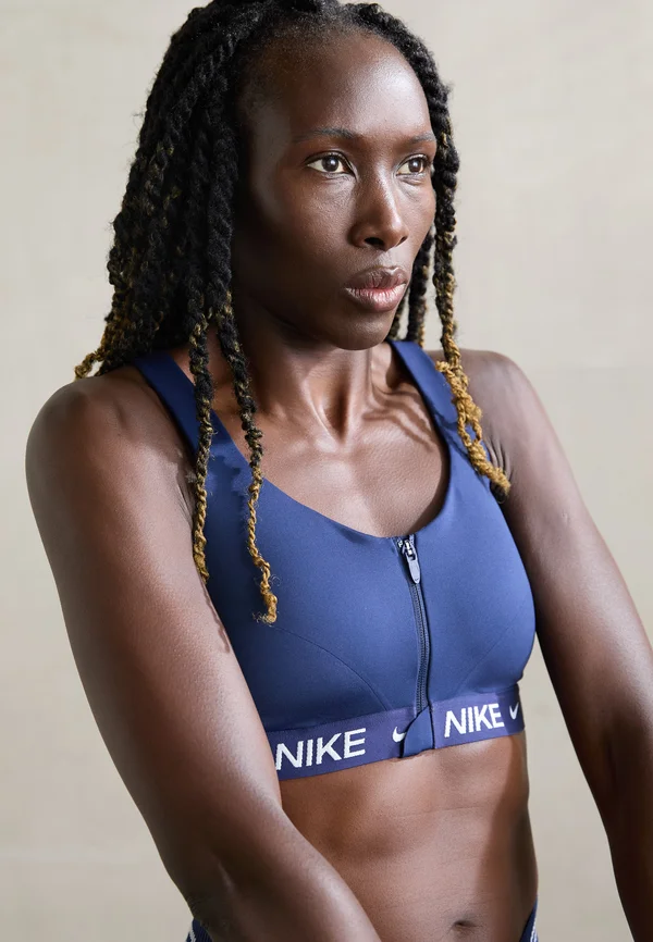 INDY ZIP BRA - Sport-BH mit mittlerer Stützkraft - midnight navy