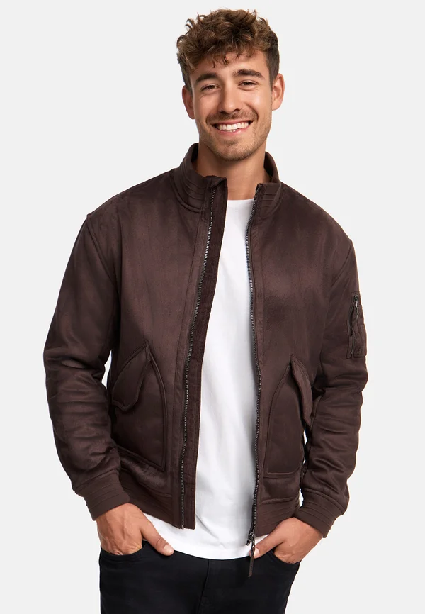 INFROSCO - Kunstlederjacke - dk brown