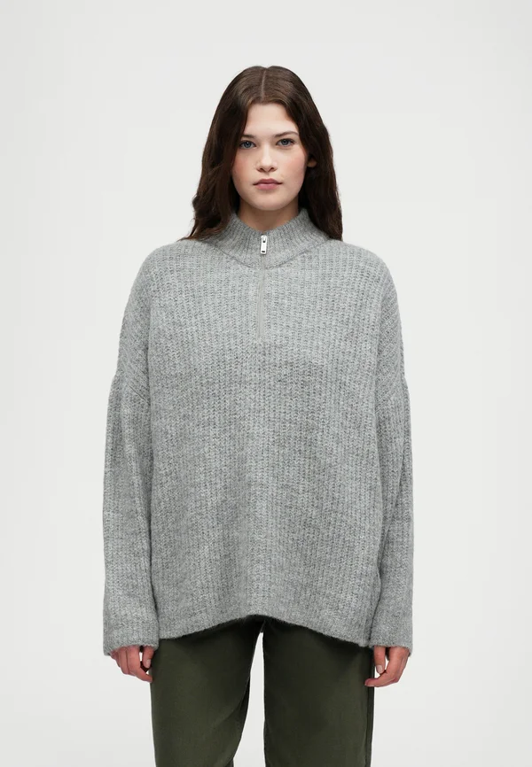 INGE JUMPER - Strickpullover - grey melange