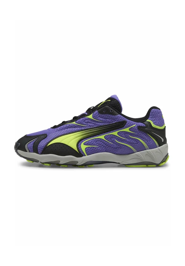 INHALE UNISEX - Sneaker low - dark amethyst yellow alert