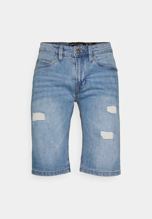 INKADEN HOLES - Jeans Shorts - blue wash