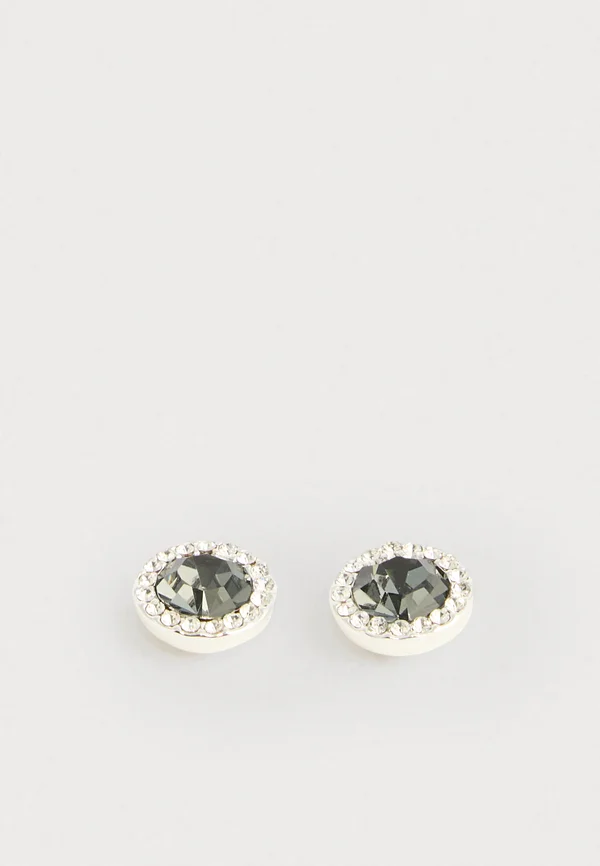 INLAY STONE STUD - Ohrringe - silver-coloured