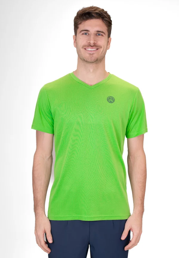INSIDE OUT V-NECK - Sport T-Shirt - rot  blau