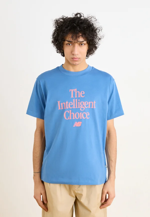 INTELLIGENT CHOICE RELAXED  - T-Shirt print - sea stone