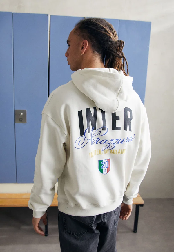 INTER NERAZZURRI HOOD - Kapuzenpullover - off white