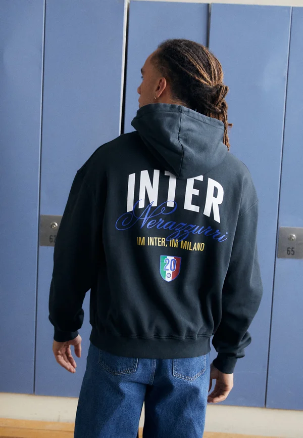 INTER NERAZZURRI HOOD - Vereinsmannschaften - washed black