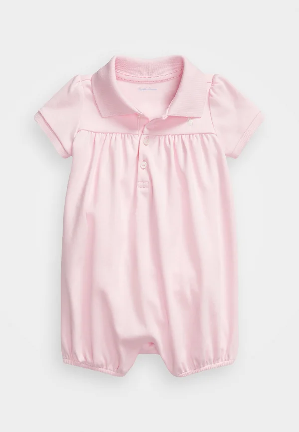 INTERLOCK BUBBLE POLO SHORTALL - Jumpsuit - bath pink/nevis