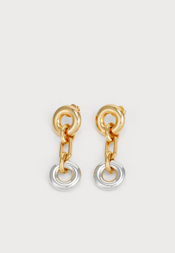 INTERLOCK - Ohrringe - silver-coloured/gold-coloured