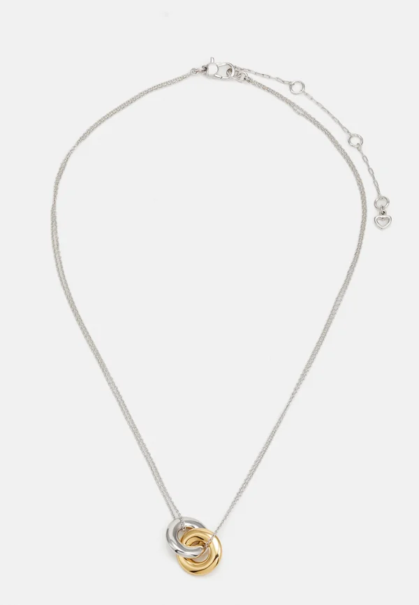 INTERLOCK SMALL PENDANT - Halskette - silver-coloured/gold-coloured