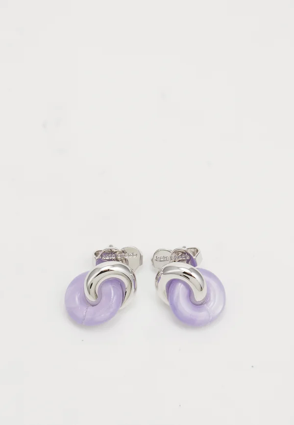 INTERLOCK STUDS - Ohrringe - silver-coloured