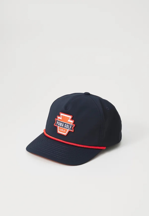 INTERSTATE  - Cap - deep navy/red fire
