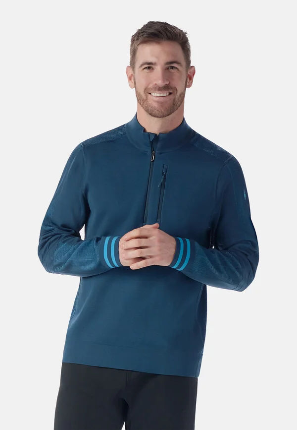 INTRA TECH 1/2 ZIP - Strickpullover - twilight blue