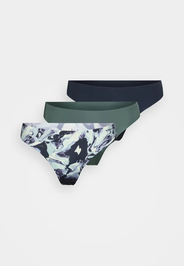INVISIBLE THONG 3 PACK - String - dark blue/multi-coloured/green