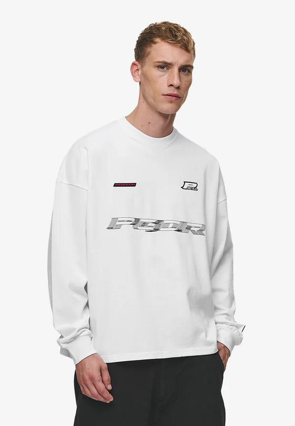 IRON OVERSIZED LONGSLEEVE UNISEX - Langarmshirt - white