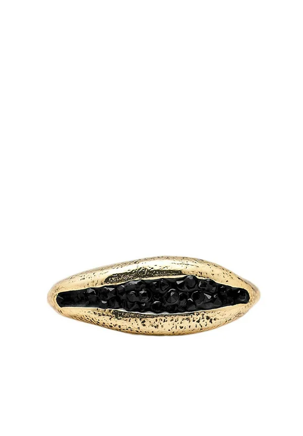 IRREGULAR RHINESTONE - Ring - black