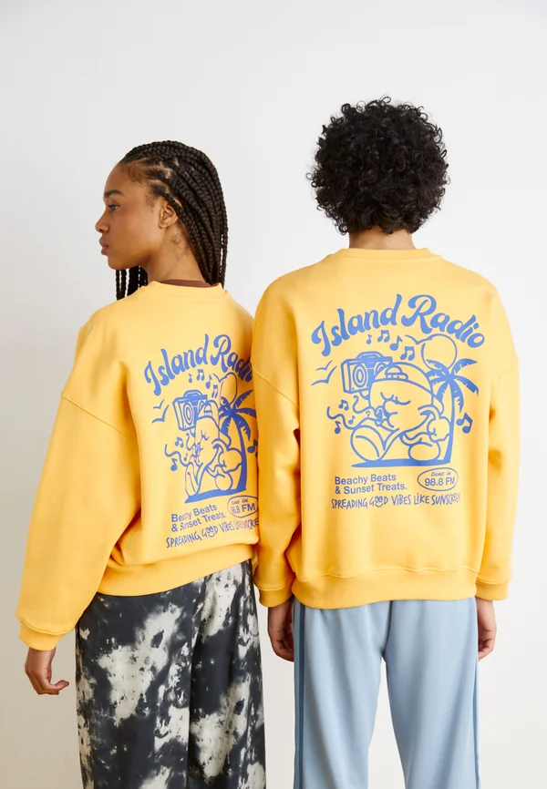 ISLAND RADIO UNISEX - Sweatshirt - yellow