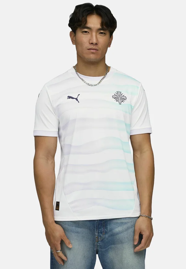 ISLAND TEAM 2025 - Fußball-Trikot - white new navy