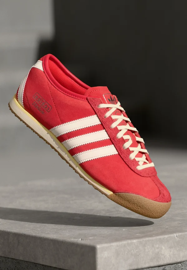 ITALIA 70S - Sneaker low - red/cream white/silver metallic