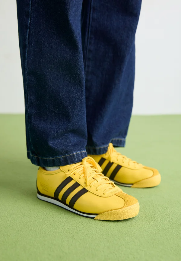 ITALIA 70S - Sneaker low - spring yellow/dark brown/core black