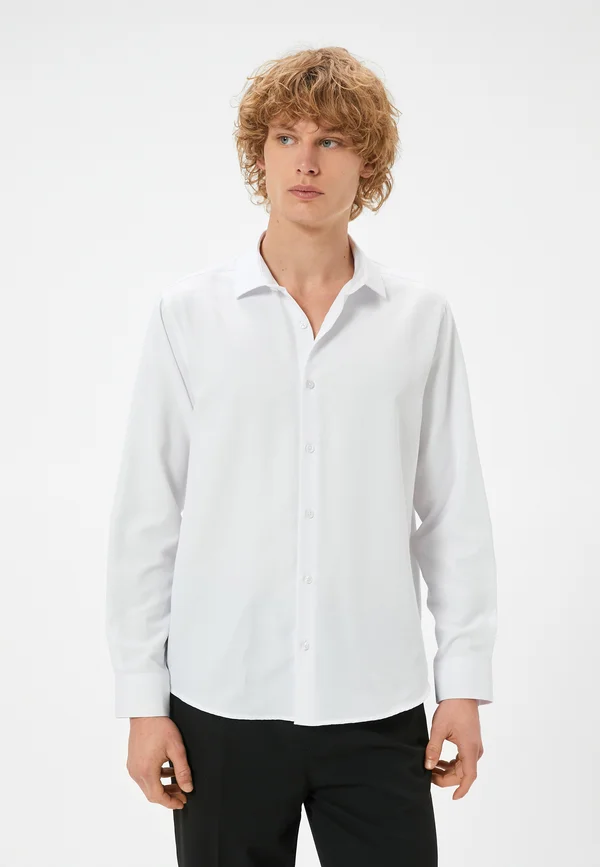 ITALIAN NECK - Businesshemd - white