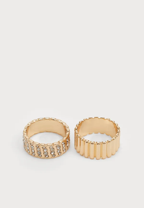 ITALICUS 2 PACK - Ring - gold-coloured/clear multi-coloured