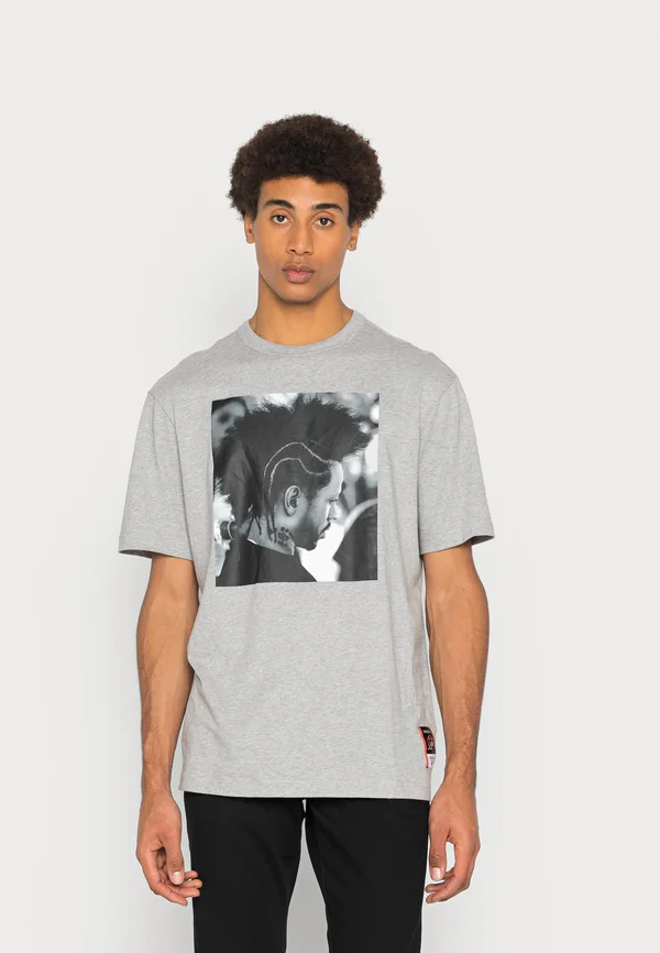 IVERSON BRAIDS - T-Shirt print - medium grey heather