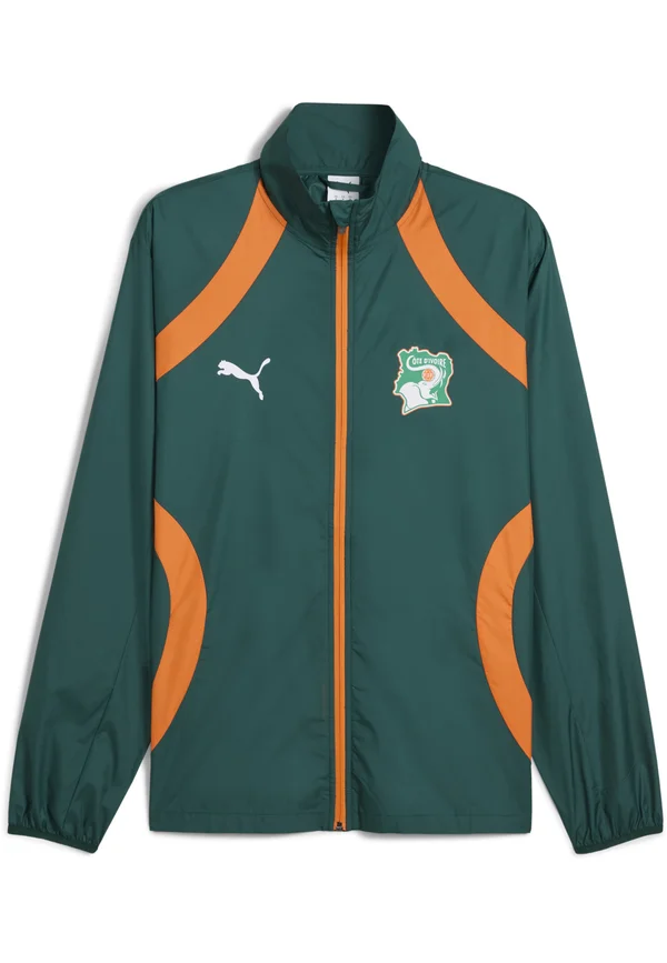 IVORY COAST FIF PREMATCH WOVEN JACKET - Nationalmannschaft - dark myrtle rickie orange