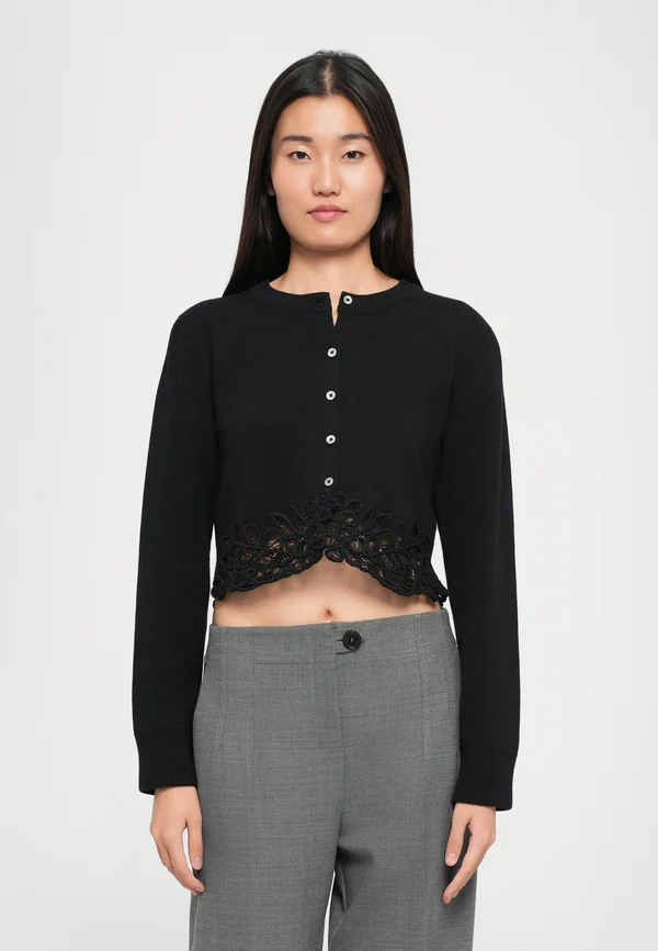 IYLA SOUTACHE  - Strickjacke - black