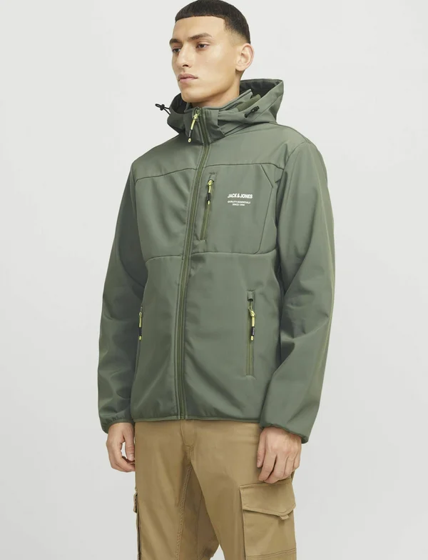 JACK & JONES SOFTSHELL JACKE SOFTSHELL JACKE - Outdoorjacke - agave green