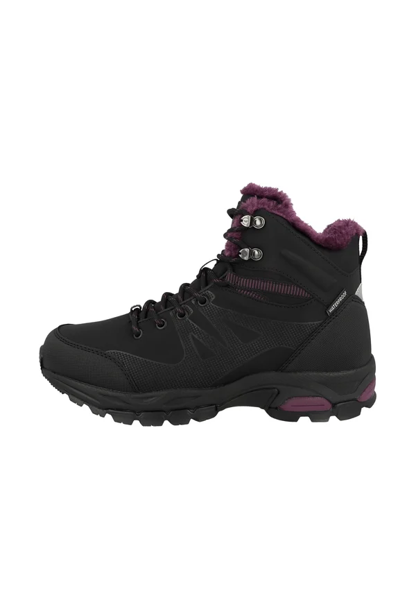 JACKDAW - Hikingschuh - black burgundy