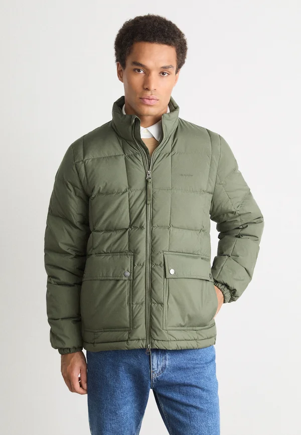 JACKET - Daunenjacke - dark earthy green