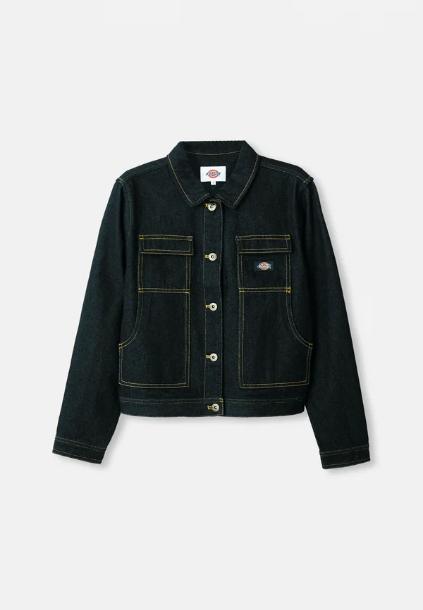 JACKET - Jeansjacke - black denim